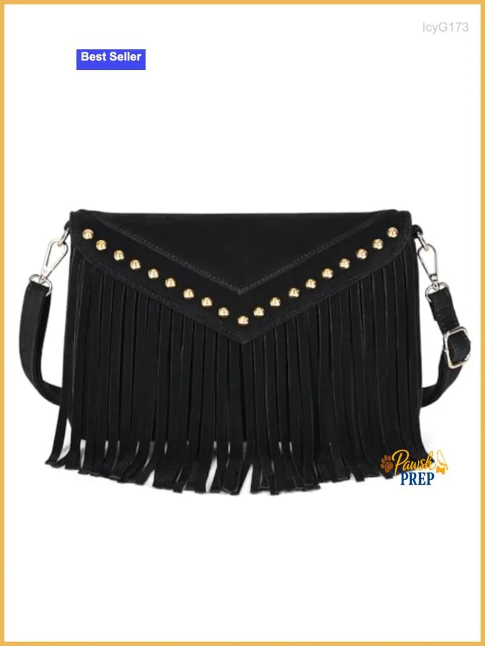 Small Fringe Crossbody Suede Hobo Handbag Boho Chic Purse